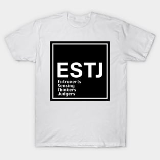 MBTI ESTJ  MBTI, 16 Personalities , black T-Shirt